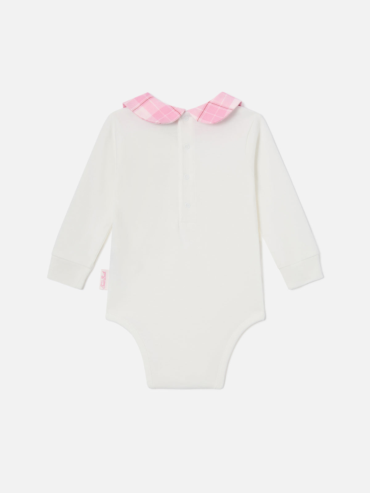 Body Jacques blanc en coton biologique avec broderie Tutta La Mamma 