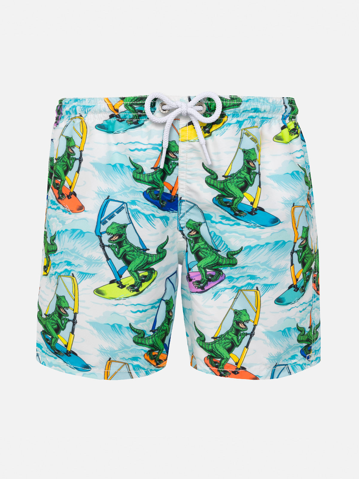 Boy swim shorts with dinosaur print - MC2 Saint Barth