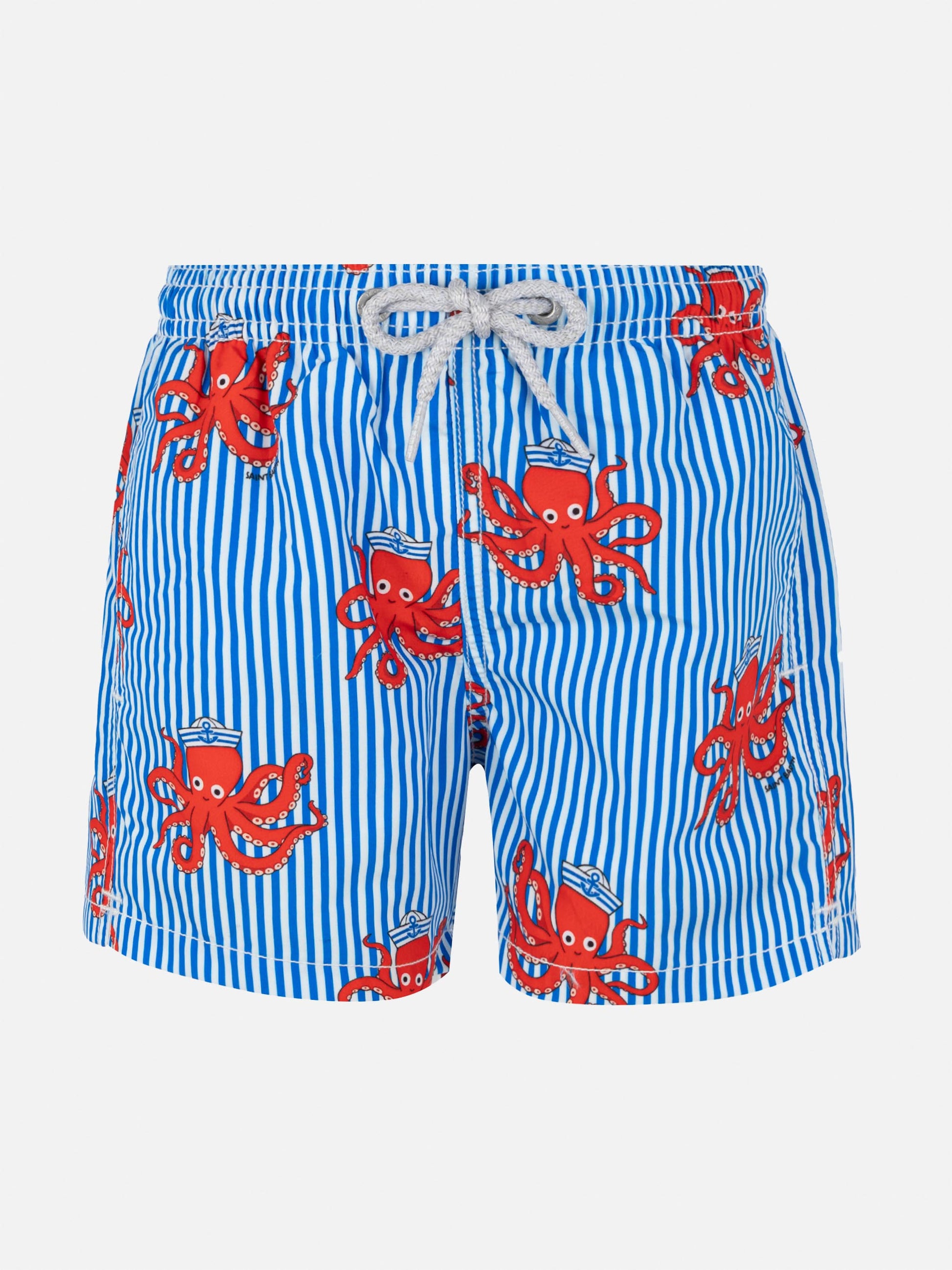 Jean mid-length swim shorts with striped print - MC2 Saint Barth