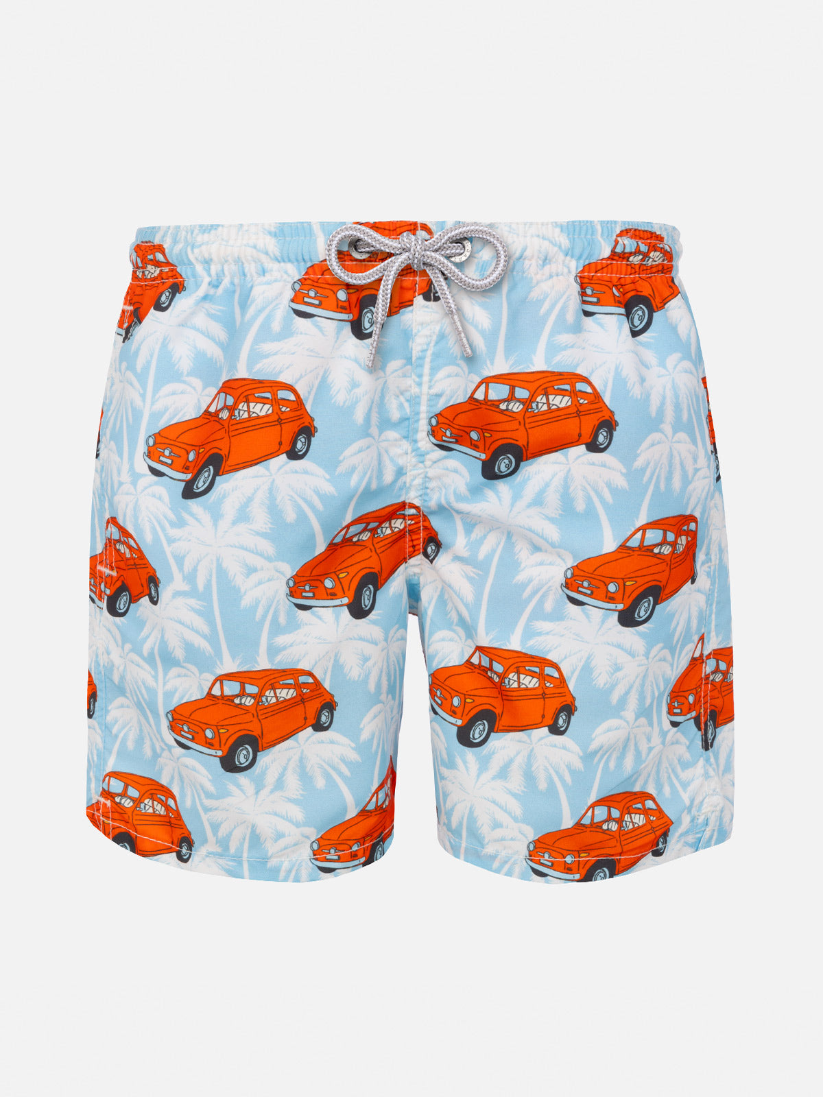 Boy swim shorts with Fiat 500 car print | FIAT© Special Edition - MC2 Saint Barth