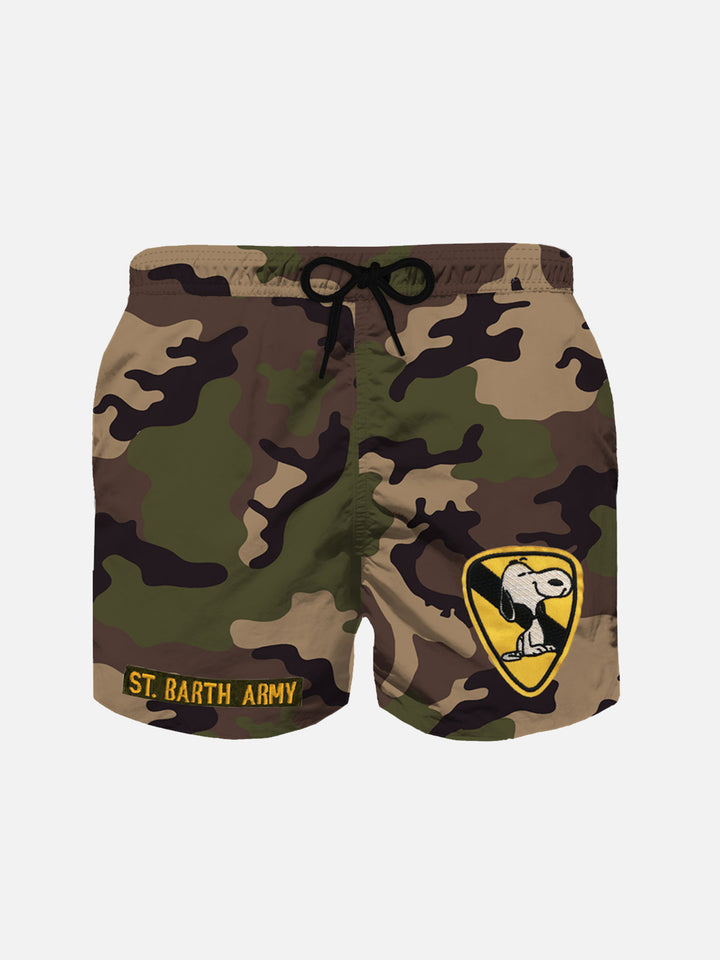 Boy swim shorts with Snoopy patch | SNOOPY - PEANUTS™ SPECIAL EDITION - MC2 Saint Barth