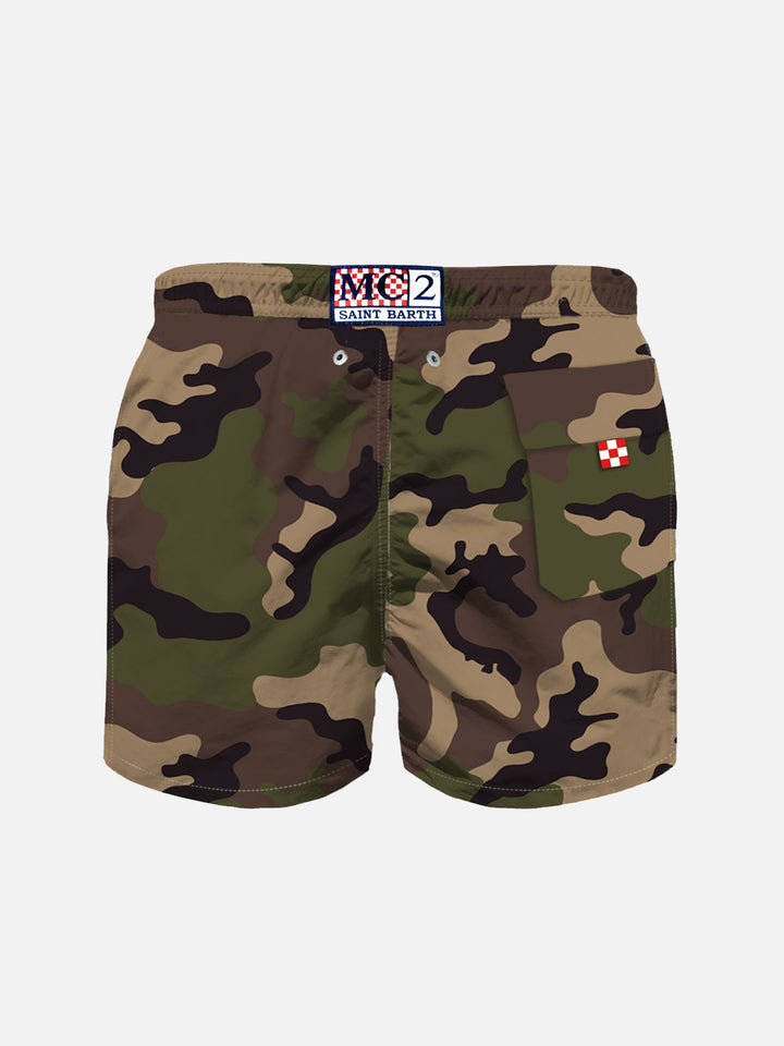 Boy swim shorts with Snoopy patch | SNOOPY - PEANUTS™ SPECIAL EDITION - MC2 Saint Barth