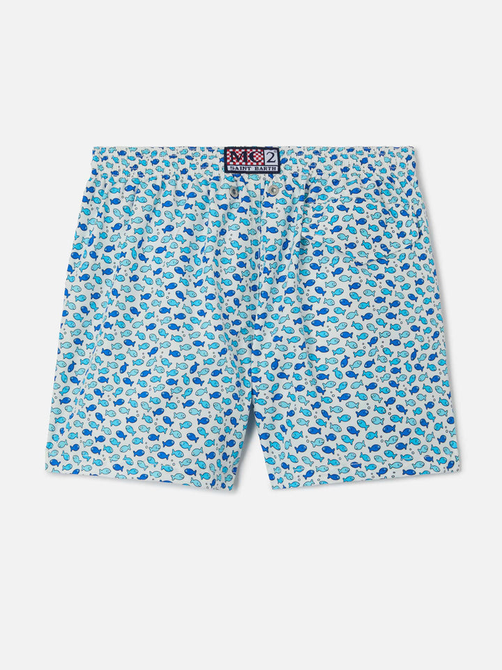 Jean Lighting swim shorts with Little Fish all-over print