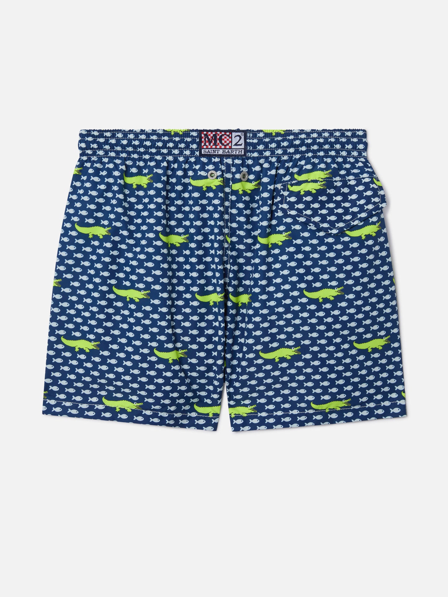 Bañador de niño de tejido ligero Jean Lighting con estampado de cocodrilo 