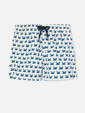 Jean Lighting swim shorts with Crab Gang all-over print