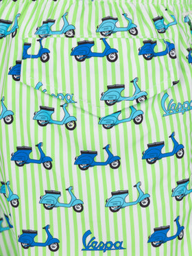 Jean Lighting lightweight fabric swim shorts with Vespa print | VESPA SPECIAL EDITION - MC2 Saint Barth