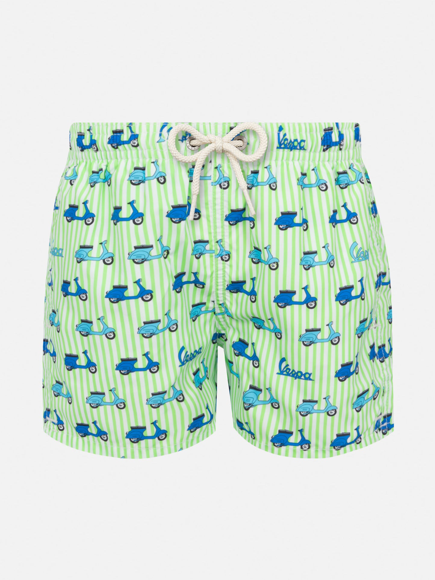 Jean Lighting lightweight fabric swim shorts with Vespa print | VESPA SPECIAL EDITION - MC2 Saint Barth