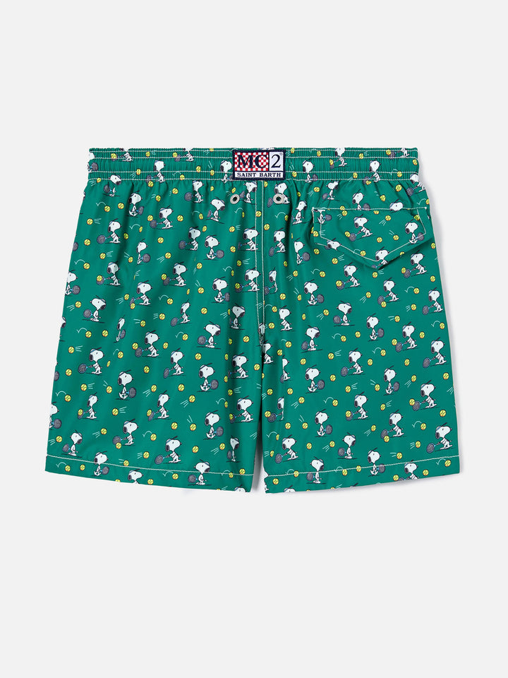 Jean Lighting swim shorts with Snoopy playing Tennis print | Special Edition