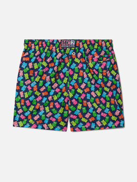 Bañador de tejido ligero para niño Jean Lighting con estampado de ositos de caramelo 