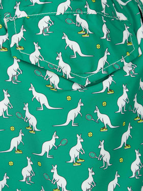 Boy lightweight fabric swim-shorts Jean Lighting with Australian brand logo print | AUSTRALIAN BRAND SPECIAL EDITION - MC2 Saint Barth