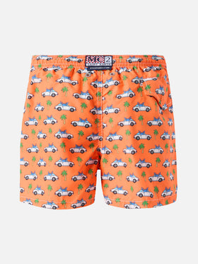 Jean Lighting lightweight fabric swim shorts with driver crab print