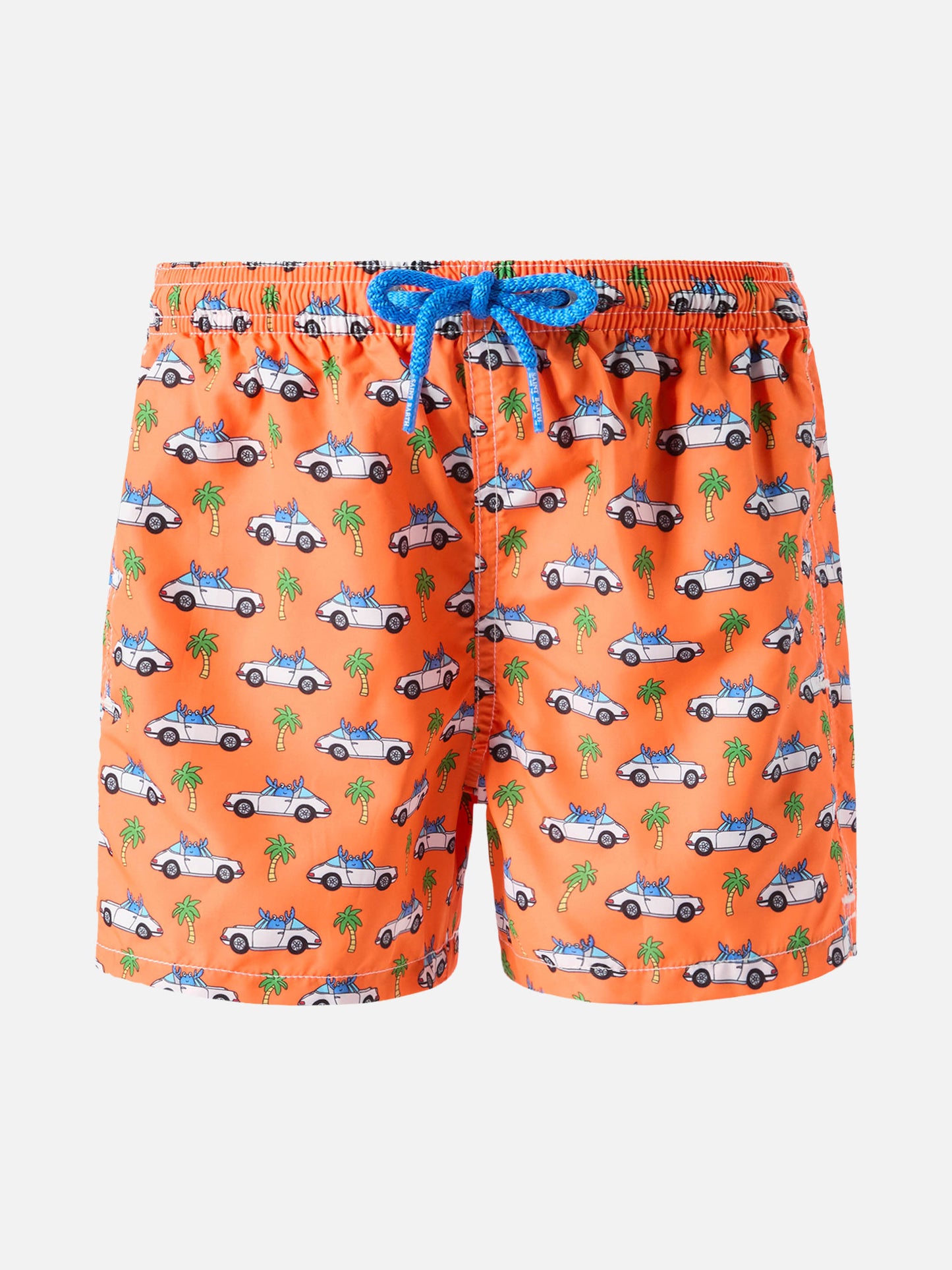 Jean Lighting lightweight fabric swim shorts with driver crab print