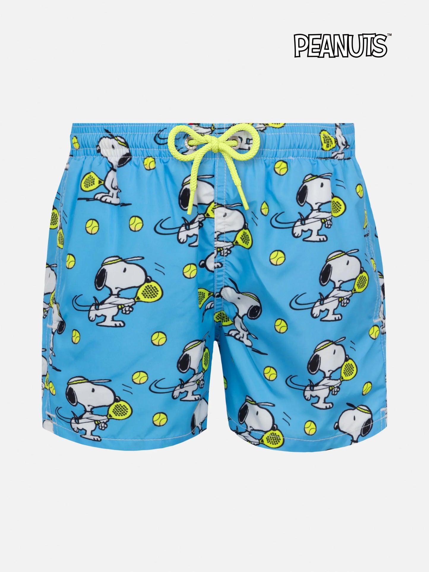Badeshorts aus leichtem Stoff von Jean Lighting mit Snoopy-Padelspieler-Aufdruck|SNOOPY PEANUTS® SPECIAL EDITION
