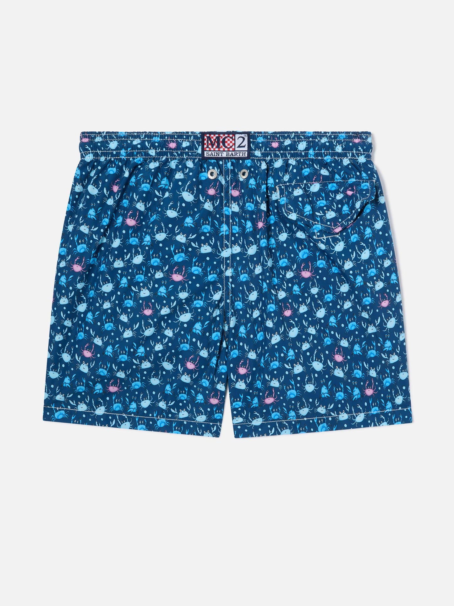 Short de bain garçon à imprimé crabes multicolores 