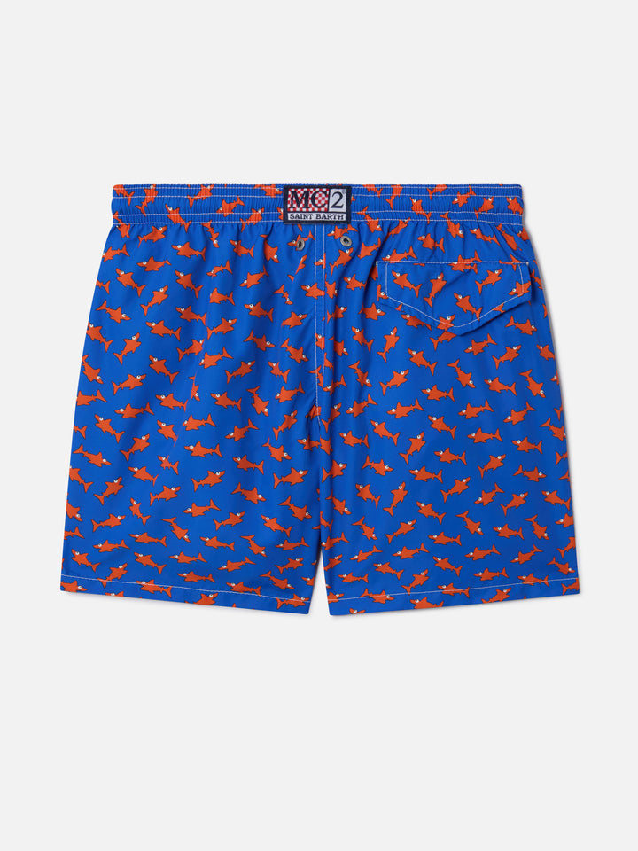 Badehose für Jungen mit Haifisch-Print 