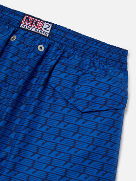Jean Lighting swim shorts with S.S. Lazio all-over print | Special Edition