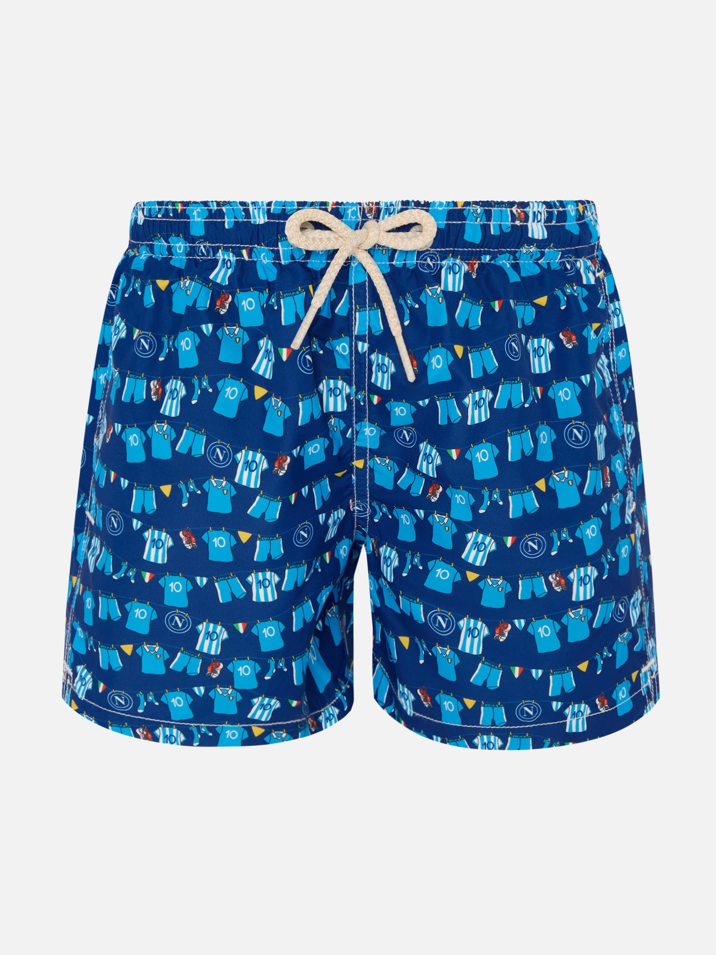 Jean Lighting swim shorts with SSC Napoli Balconi all-over print | SSC NAPOLI SPECIAL EDITION