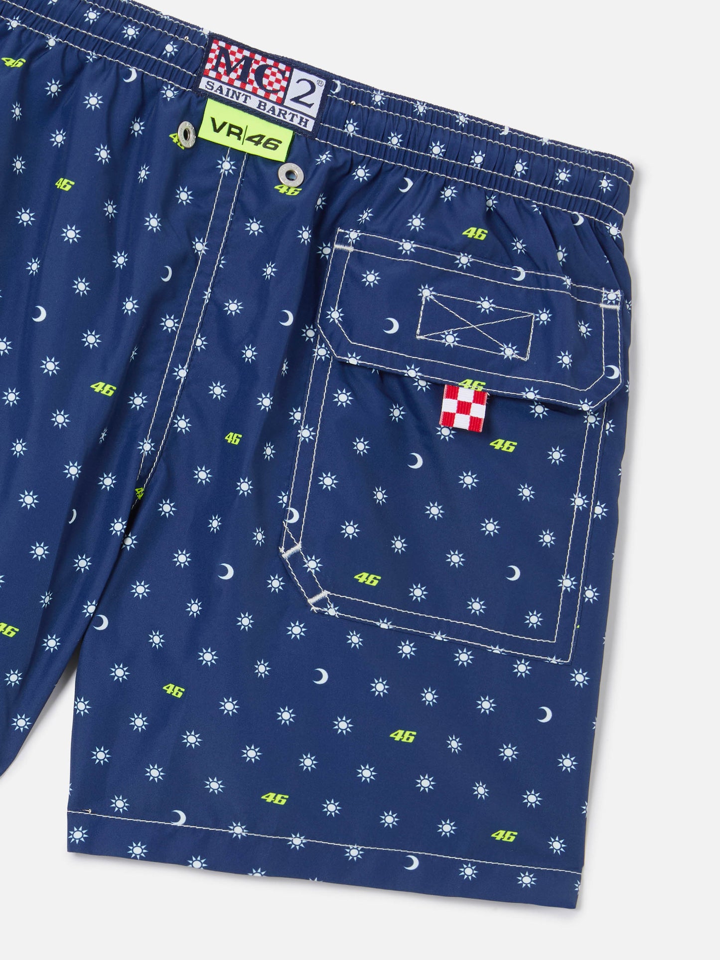 Jean Lighting swim shorts with VR46 all-over print | VR46 SPECIAL EDITION