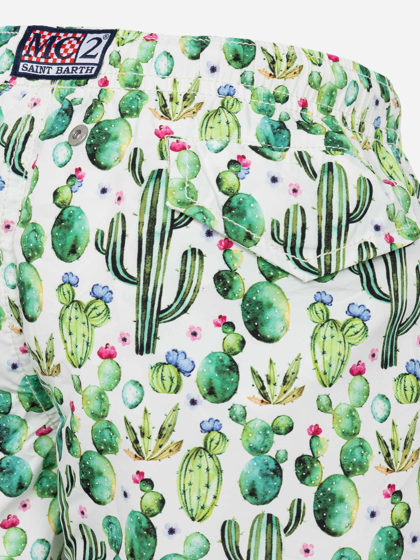 Jean Lighting lightweight fabric swim shorts with cactus print - MC2 Saint Barth