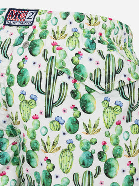 Jean Lighting lightweight fabric swim shorts with cactus print - MC2 Saint Barth