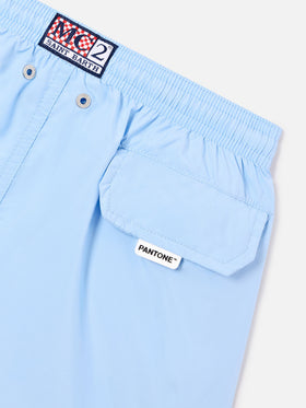 Jean Lighting Pantone swim shorts solid sky blue