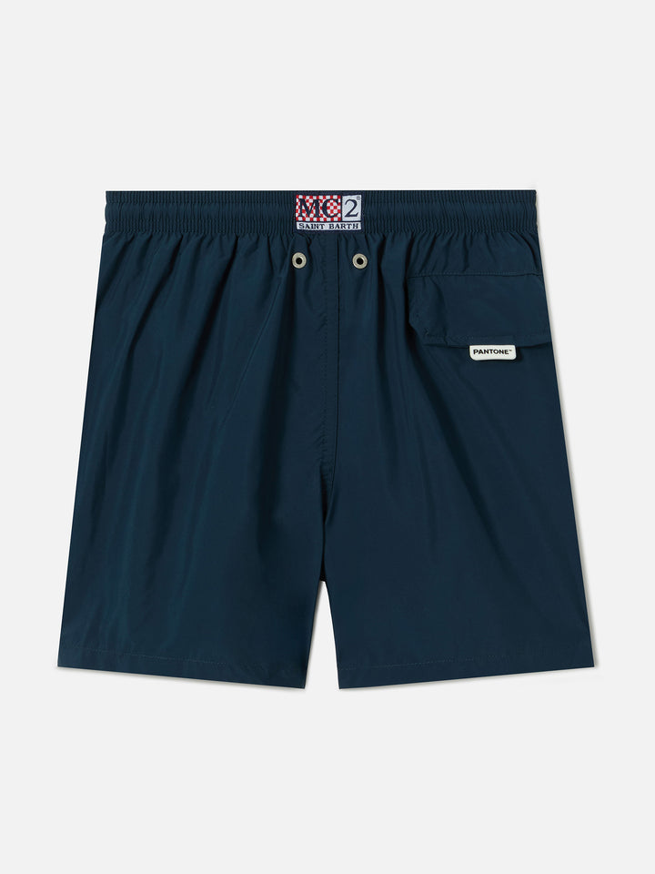Jean Lighting Pantone swim shorts solid Blue Navy