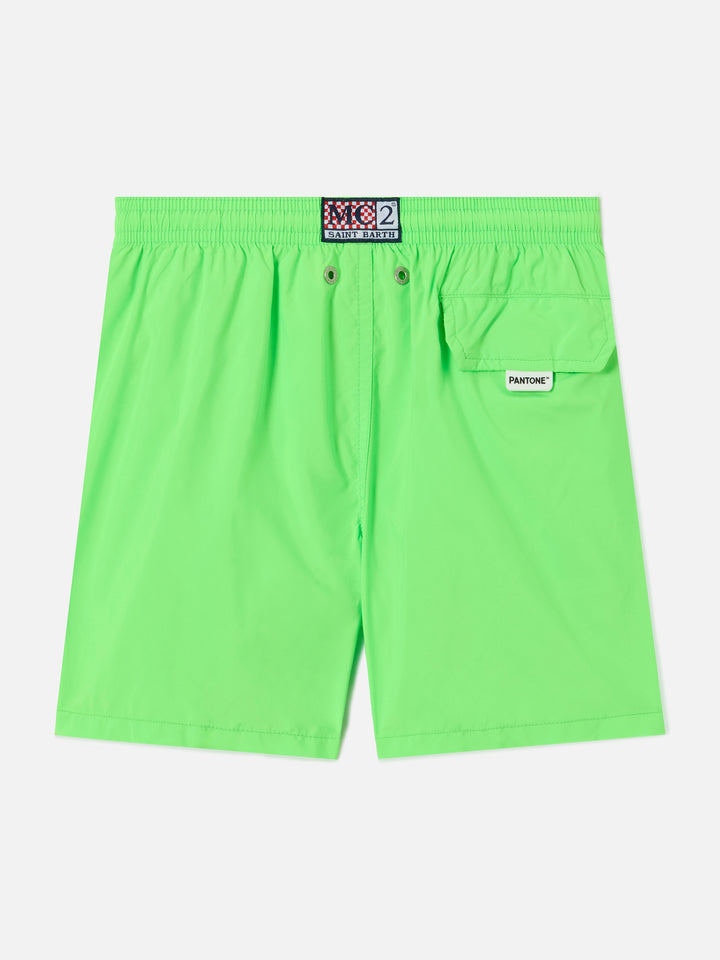 Jean Lighting Pantone swim shorts solid Fluo Green