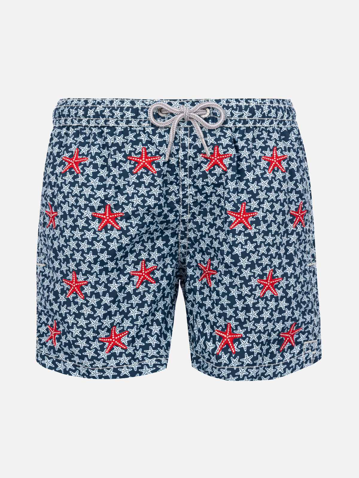 Ultralight boy swim shorts micro seastars print - MC2 Saint Barth