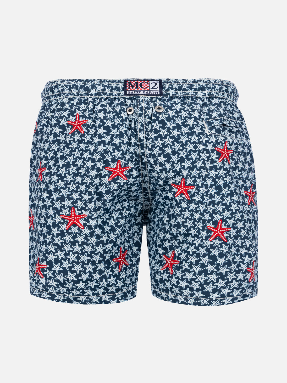 Ultralight boy swim shorts micro seastars print - MC2 Saint Barth