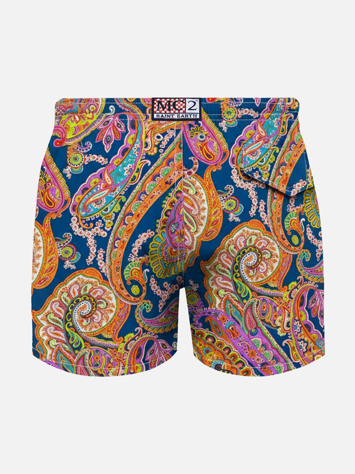 Jean Lighting 70 lightweight swim shorts with paisley print