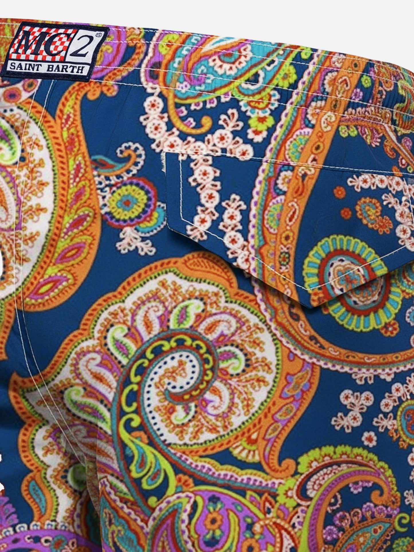 Jean Lighting 70 lightweight swim shorts with paisley print