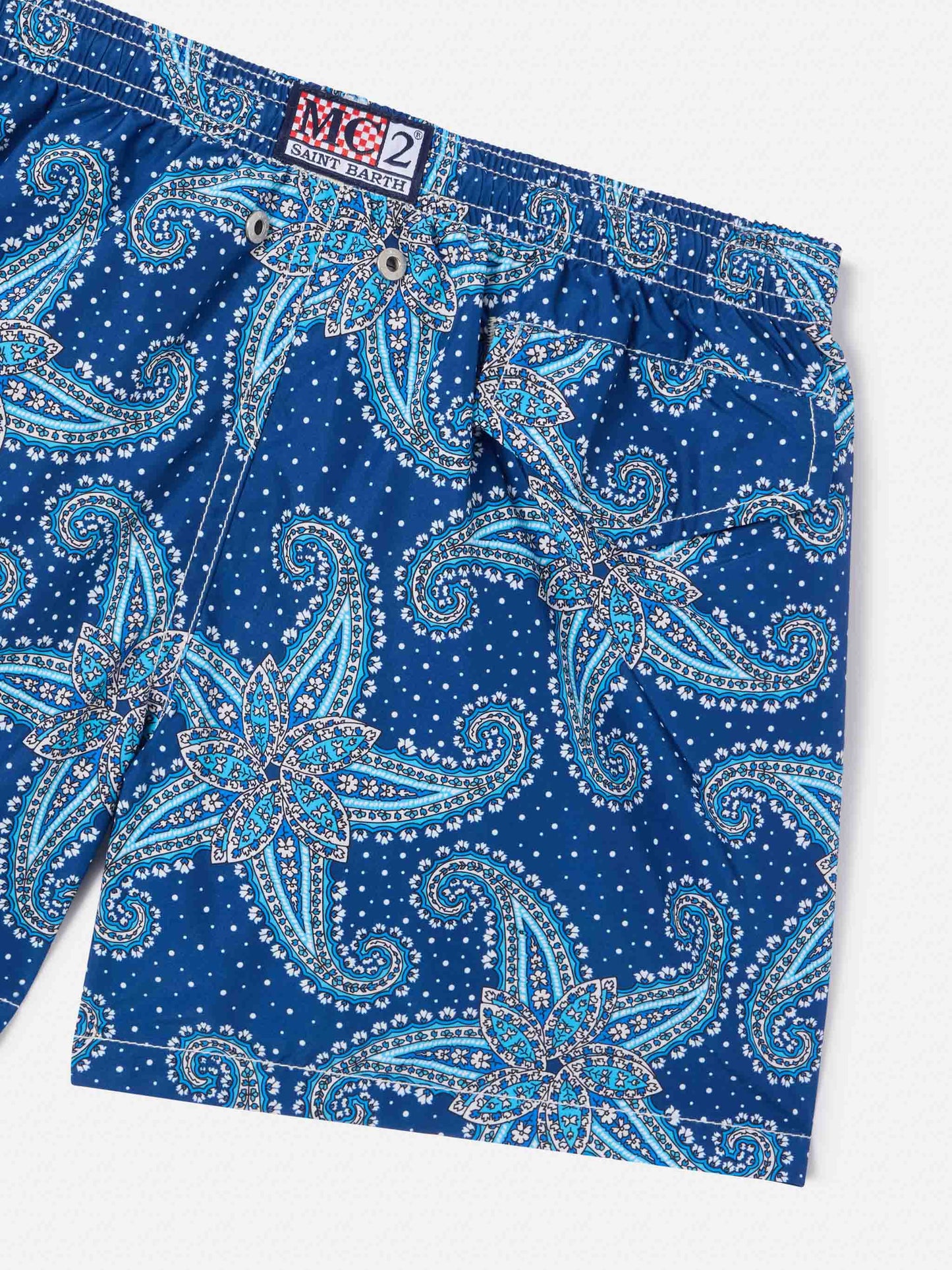 Costume da bagno da bambino con stampa paisley
