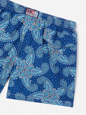 Costume da bagno da bambino con stampa paisley
