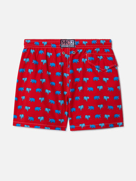 Bañador ligero Jean Lighting 70 con estampado de hipopótamo 