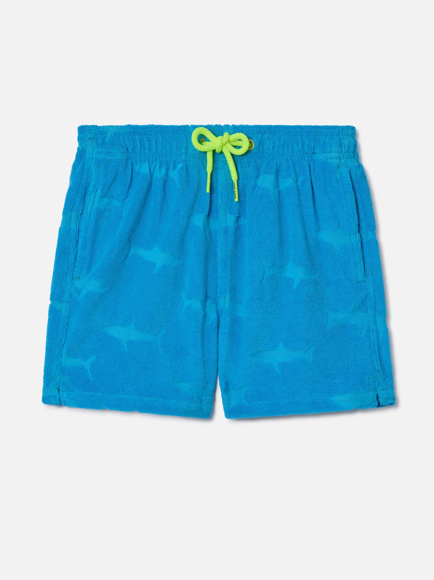 Badeshorts für Jungen mit geprägten Haien aus Frottee 
