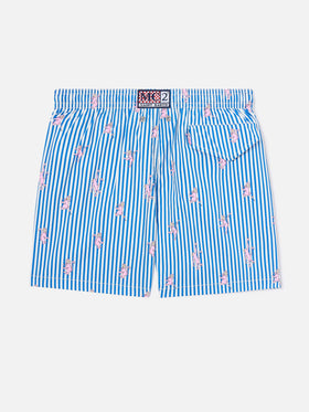 Short de bain Jean Lighting Stretch rayé avec imprimé singe 
