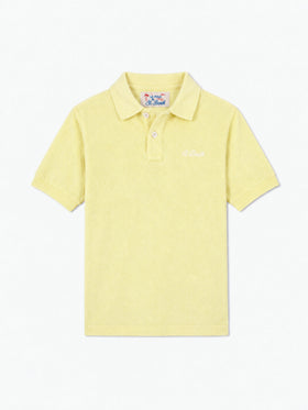 Polo en éponge jaune pâle pour garçon Jeremy Jr 
