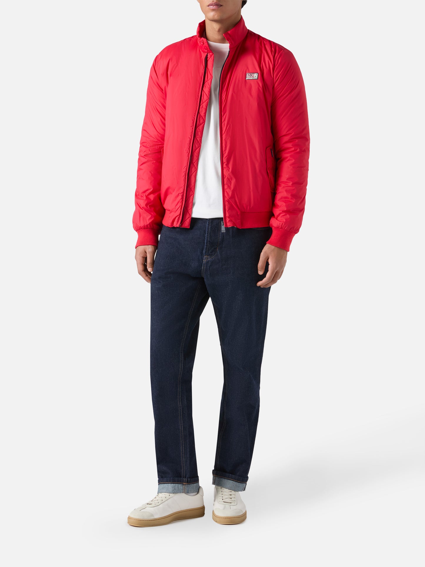 Leichte Jet-Bomberjacke in Rot