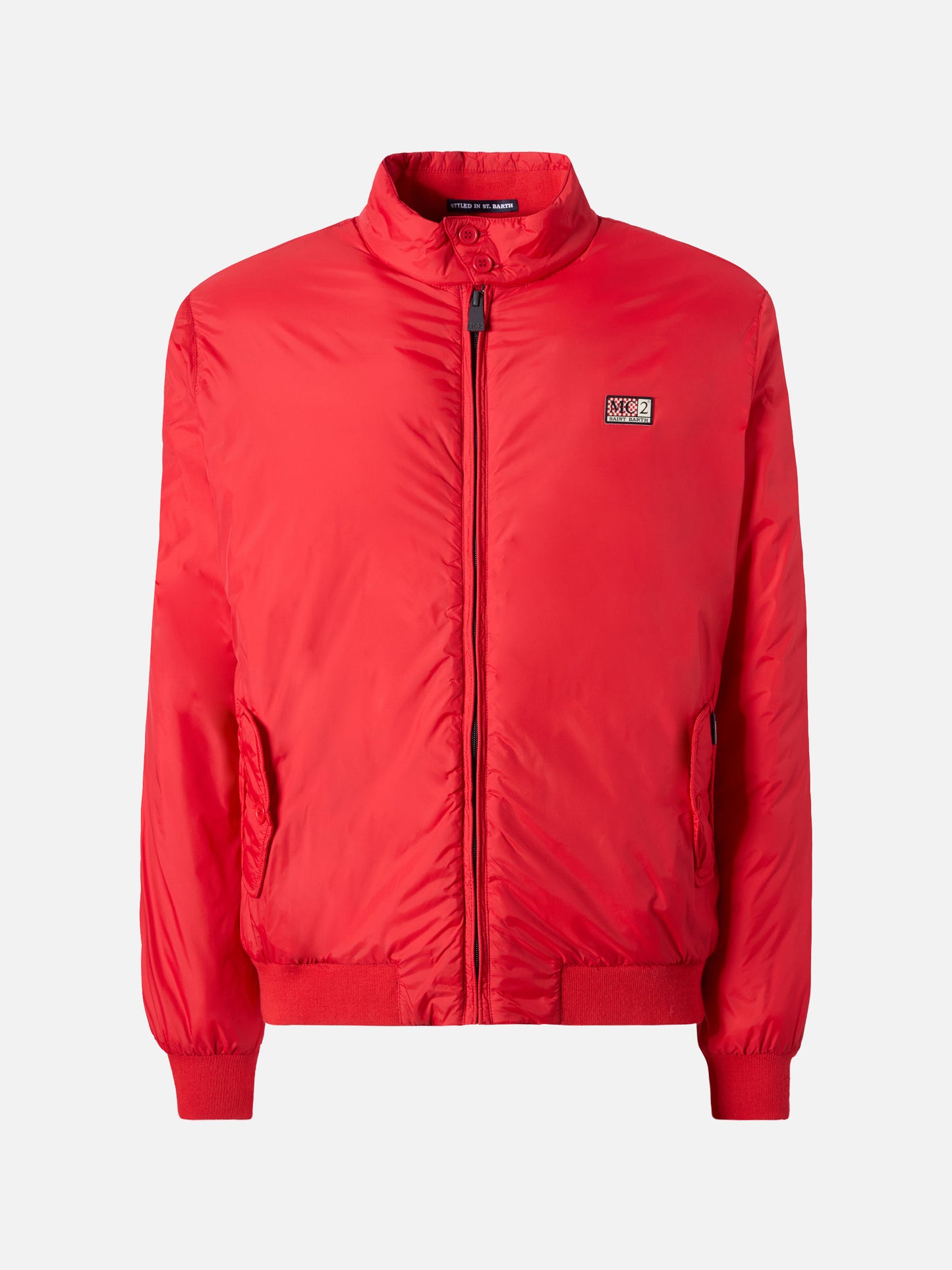 Jet lightweight bomber jacket in red
