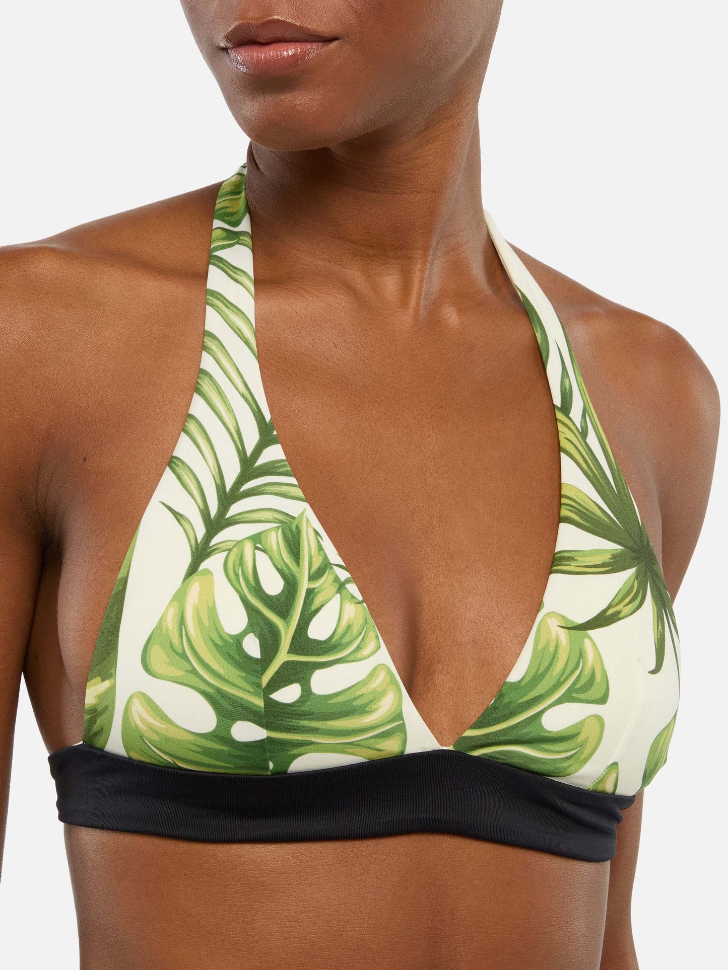 Bikini a triangolo Joanne Ines con stampa tropicale