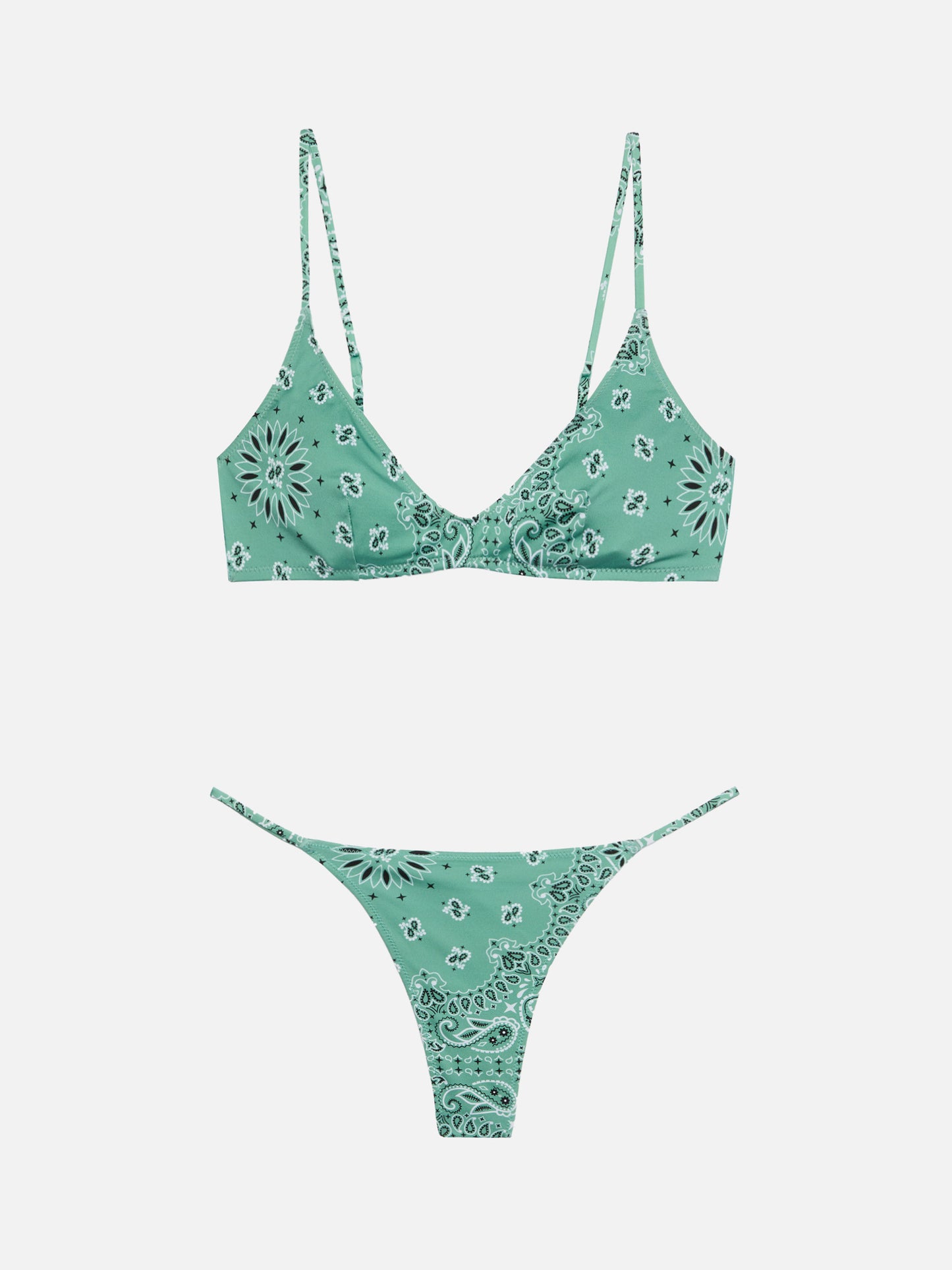 Jodene Cheeky Badeslip mit Bandanna-Print - Paloma Scoop Bralette mit Bandanna-Print