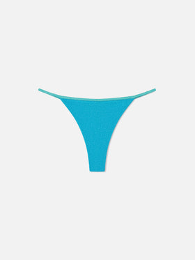 Türkise Jodene Bikinihose aus Lurex 