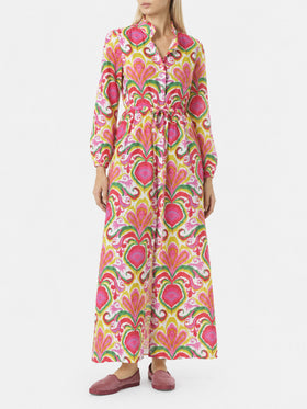 Jodie Baumwollkleid mit Ikat-Print 