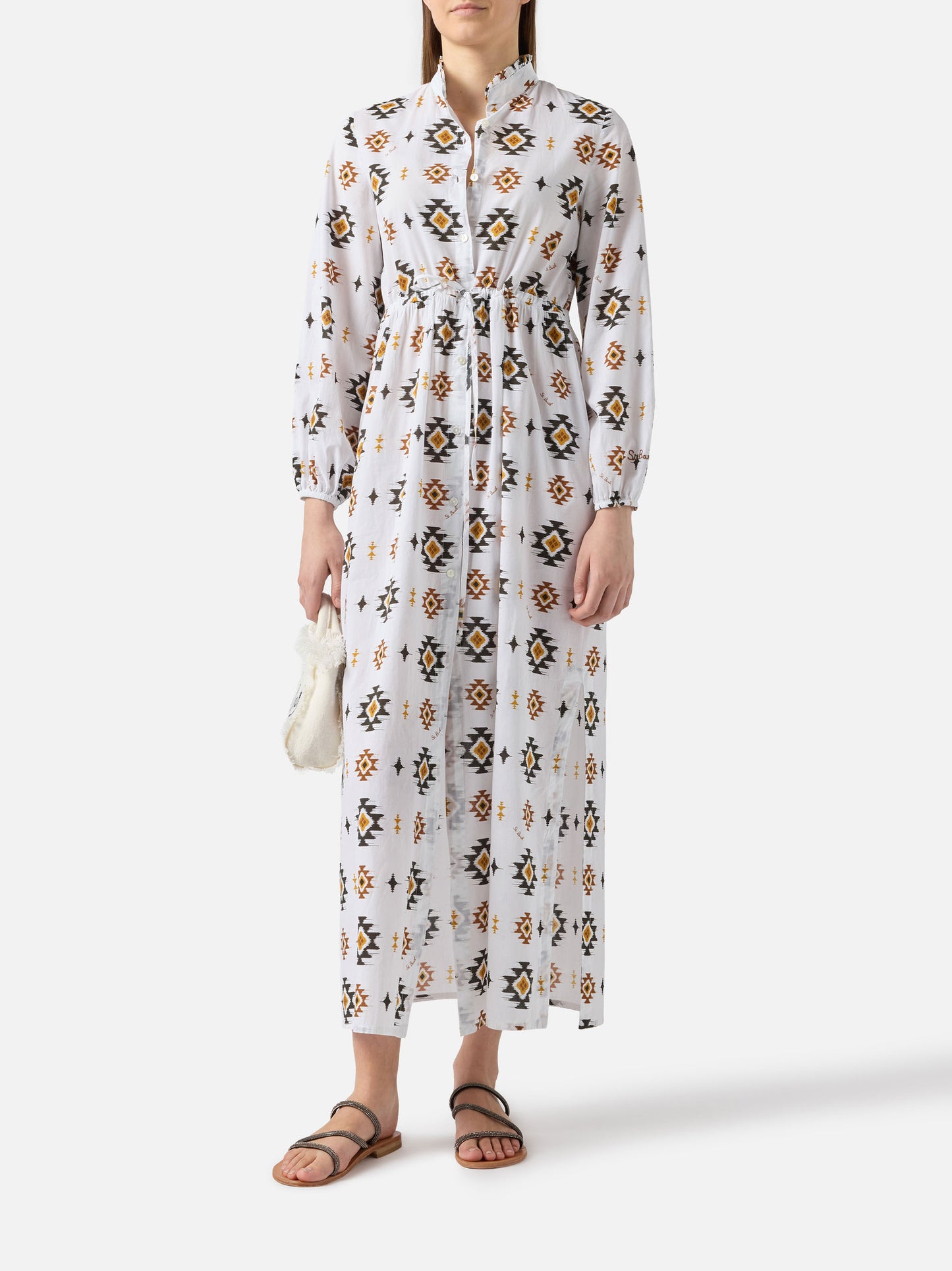 Robe longue de plage Jodie avec imprimé navajo 
