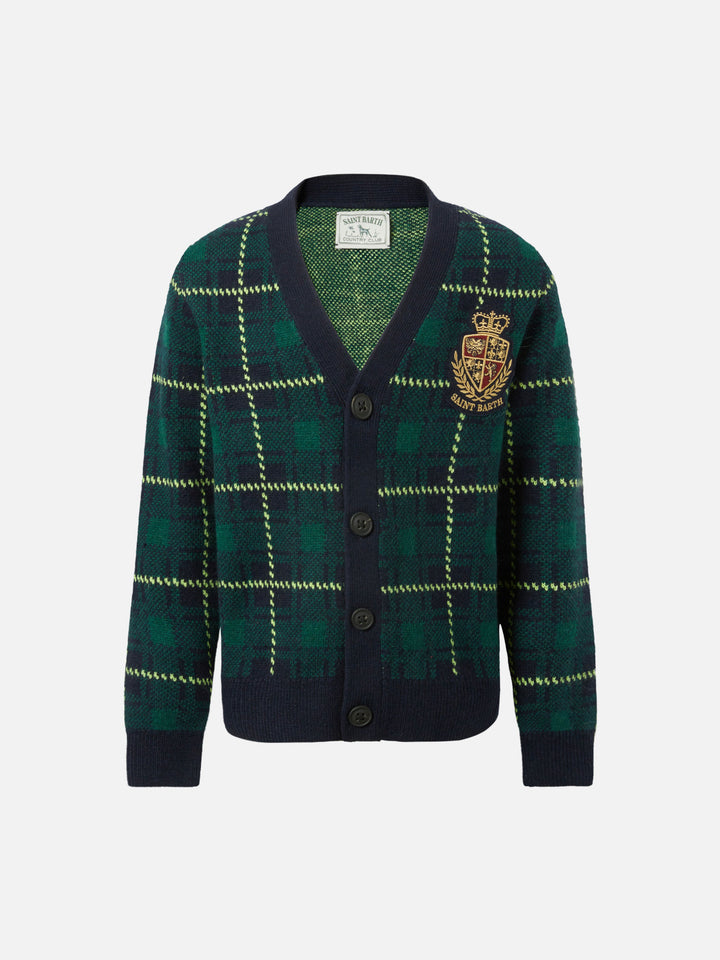 Jungen-Cardigan mit Bandana-Print