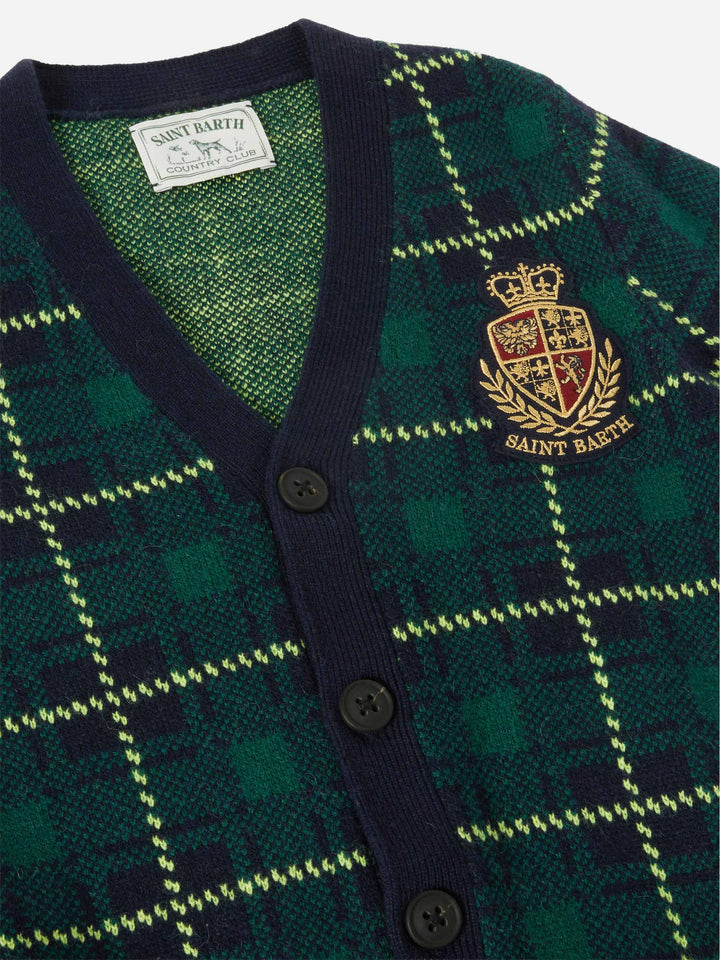 Jungen-Cardigan mit Bandana-Print