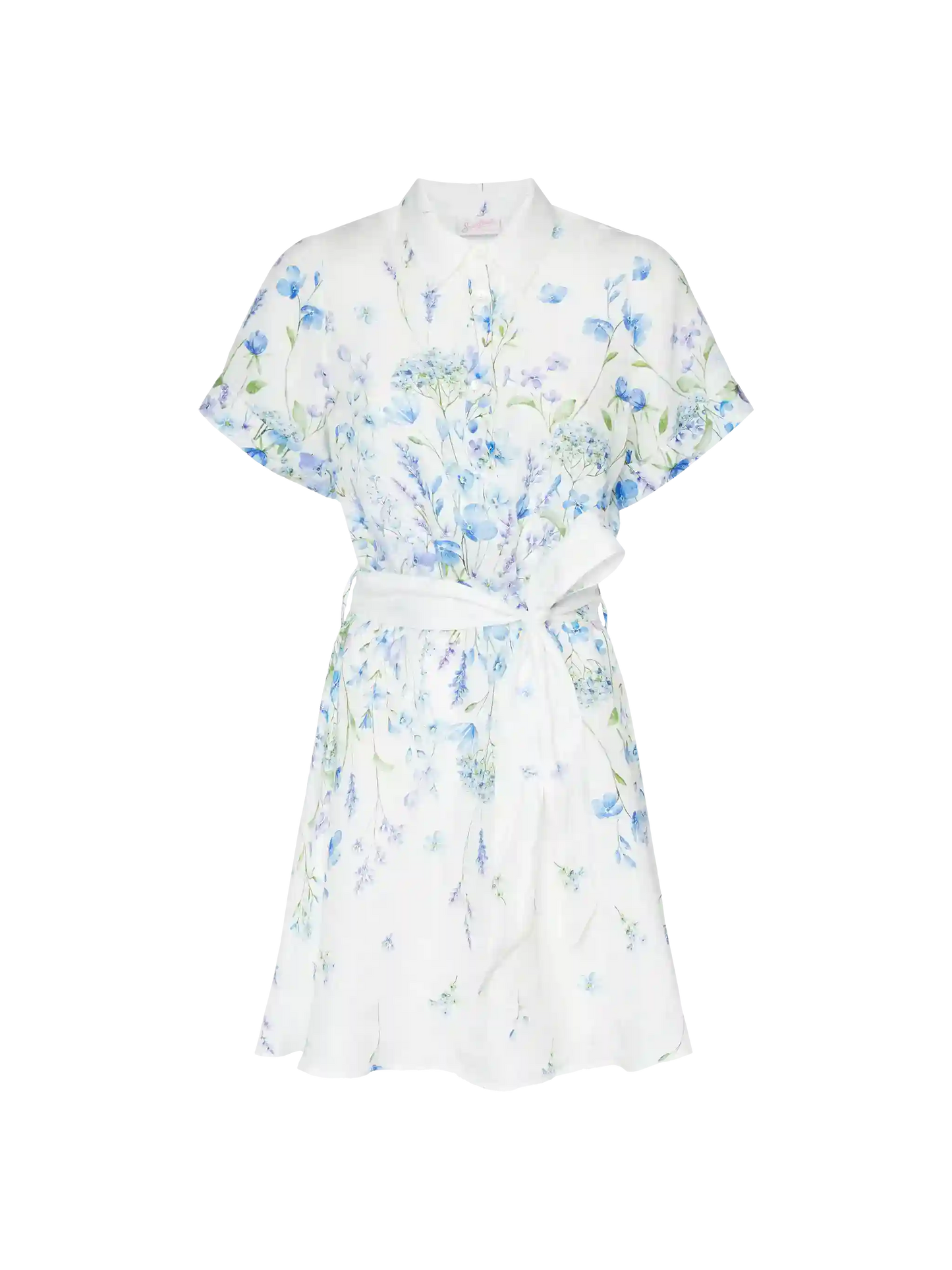 Joseline linen dress with floral print - MC2 Saint Barth