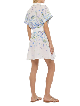 Joseline linen dress with floral print - MC2 Saint Barth