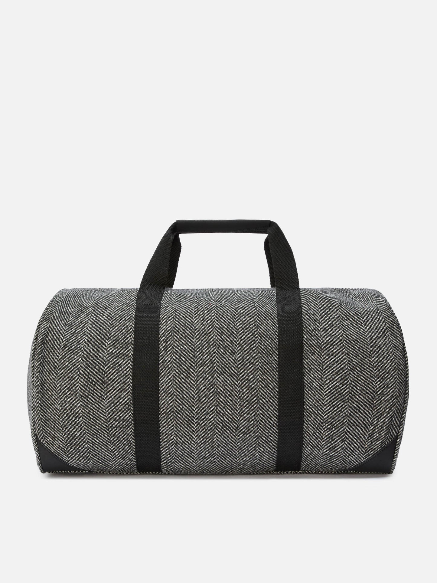 Jetleg Wool Travel Bag in herringbone wool blend