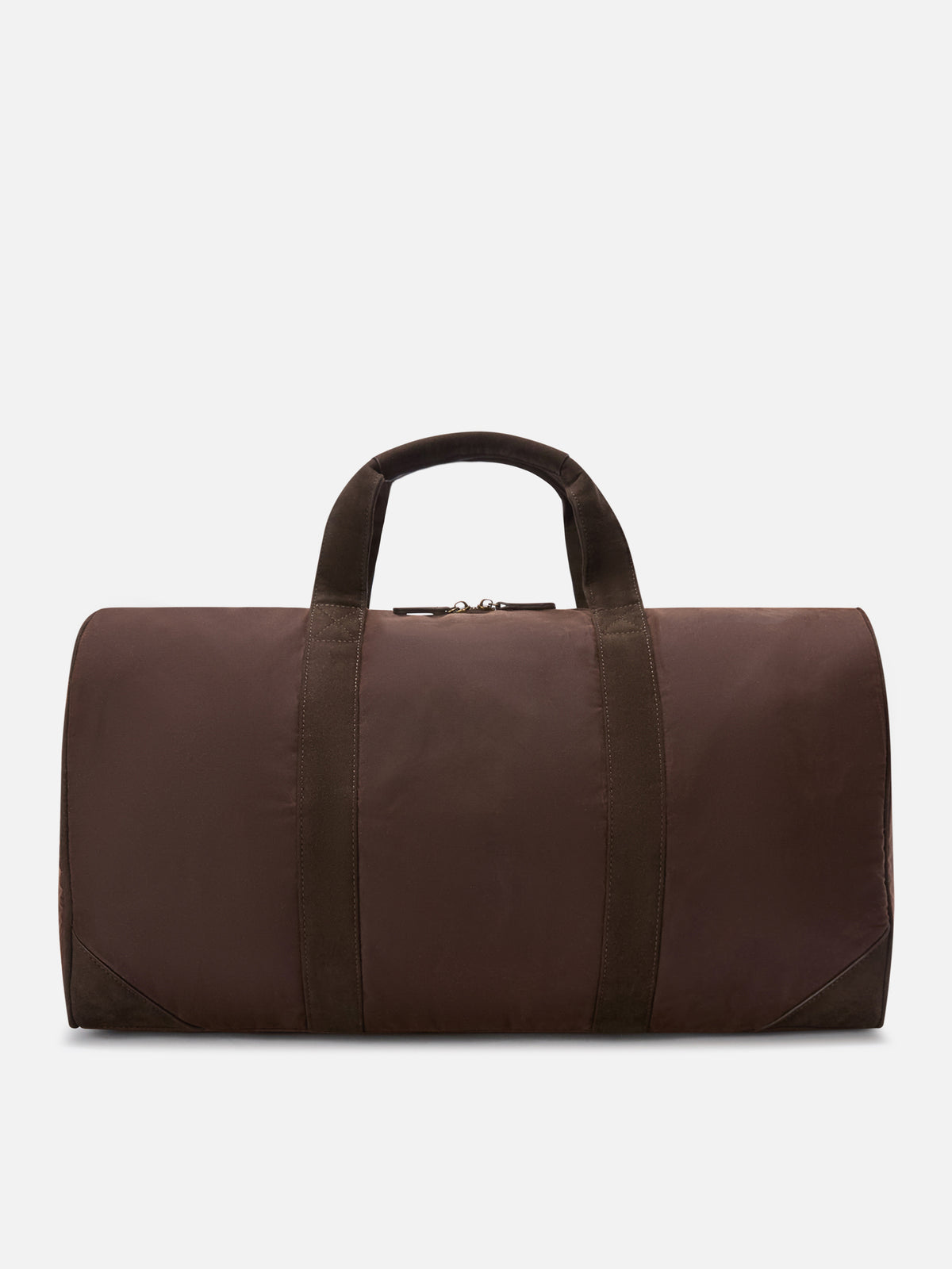 Braune gewachste Jetleg Duffle Bag mit Logostickerei 